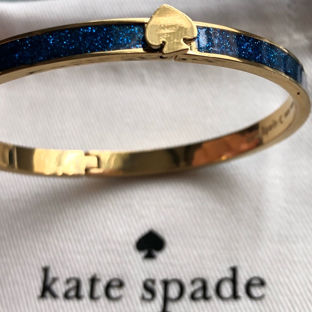 KATE SPADE blue glitter bangle